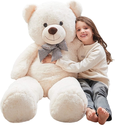 Misscindy Giant Teddy Bear Płaszczany zwierzę dla dziewczyny lub dzieci 47 cali, (biały)