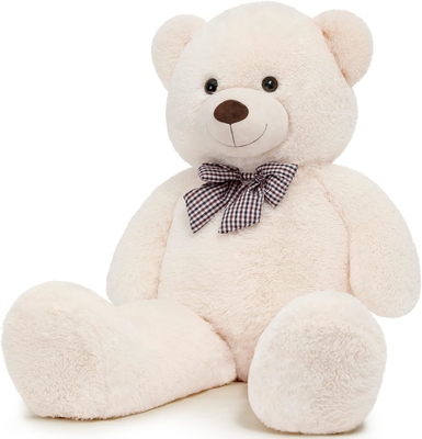 Misscindy Giant Teddy Bear Płaszczany zwierzę dla dziewczyny lub dzieci 47 cali, (biały)