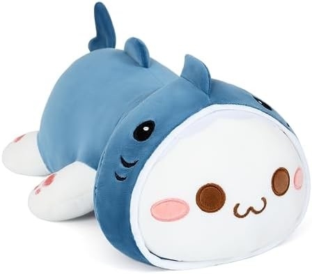 Onsoyours Cute Kitten Plush Toy 25.5 "Płyty zwierzęce Kitty Soft Anime Cat Duża poduszka dla dzieci (biały A, 25.5