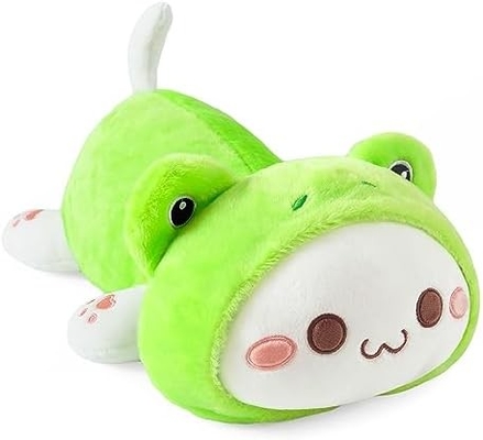 Onsoyours Cute Kitten Plush Toy 25.5 "Płyty zwierzęce Kitty Soft Anime Cat Duża poduszka dla dzieci (biały A, 25.5