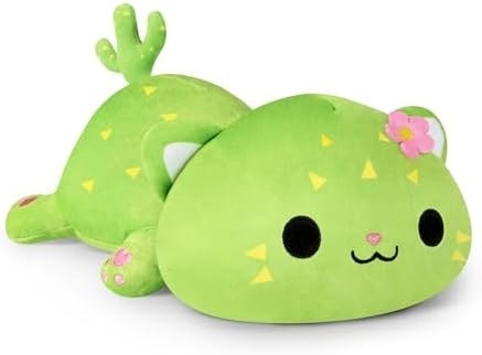 Onsoyours Cute Kitten Plush Toy 25.5 "Płyty zwierzęce Kitty Soft Anime Cat Duża poduszka dla dzieci (biały A, 25.5