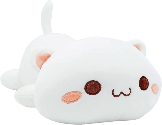Onsoyours Cute Kitten Plush Toy 25.5 "Płyty zwierzęce Kitty Soft Anime Cat Duża poduszka dla dzieci (biały A, 25.5