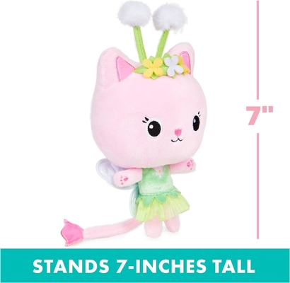 Gabby's Dollhouse, 7-calowa Kitty Fairy Purr-ific Plush Toy, zabawki dla dzieci od 3 lat