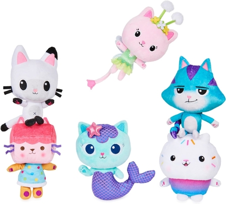 Gabby's Dollhouse, 7-calowa Kitty Fairy Purr-ific Plush Toy, zabawki dla dzieci od 3 lat