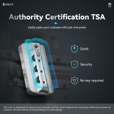 Bagaż bez zamka z 4 kółkami 20-calowa walizka z PC + ABS TSA Lock 4 Metalowy róg Biały