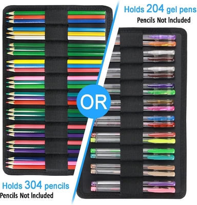 300 gniazdek do ołówków kolorowych - Organizator ołówków z opakowaniem i zamkiem, wielowarstwowy uchwyt do ołówków kolorowych Prismacolor