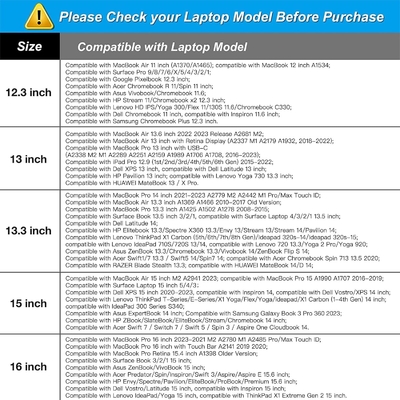 Obudowa laptopa Kompatybilny z MacBook Air/Pro, notebook o rozmiarze 13-13,3 cali, torebka z neoprenem z małą obudową, merytoryczka