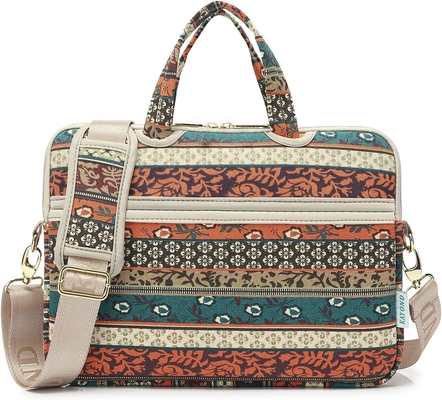Czerwony Bohemia Patten wodoodporny laptopa ramię Messenger Case Case Case rękaw na 12 cali 13,3 cali laptopa