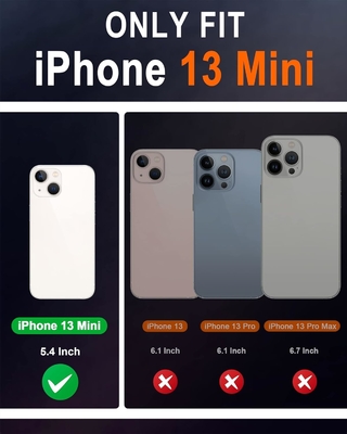 Skórzana skrzynka do portfela z foldingem Magnetyczna pieczęć RFID blokada karty posiadacz gniazda całkowicie zabezpieczona skrzynka kompatybilna z iPhone 13