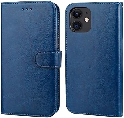 Kompatybilny z iPhone'em 12/Pro, portfel z uchwytem do kart PU, skórzany stojak, odporny na wstrząsy, pas do nadgarstka, 6,1-calowa musza