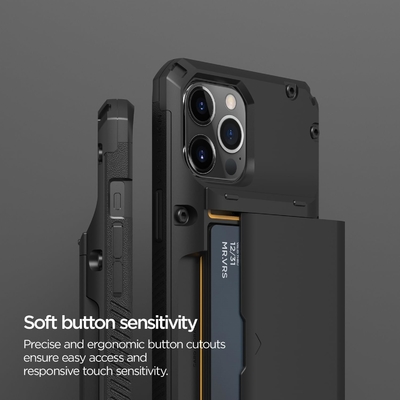 Dla iPhone'a 12 Pro Max z [4 kartami]Premium solid credit card slot wallet dla iPhone'a 12 Pro Max 6,7-calowy
