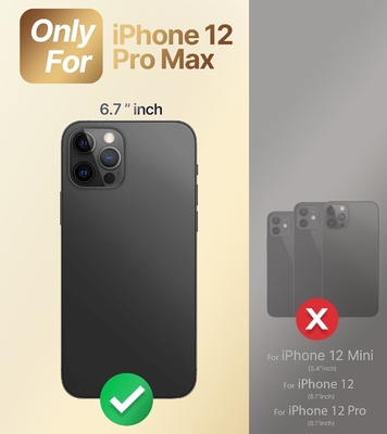 iPhone 12 Pro Max Fundacja ze stojakem, Fundacja telefoniczna z podwójnym pierścieniem Kickstand, Kobiety Dziewczyny Bling Luksusowa Fundacja Ochronna Usłysz