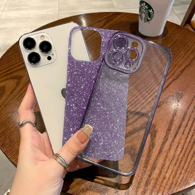 iPhone 12 Pro Max przejrzysty design obudowy, wbudowany błysk luksusowy błyszczący papier, pop i piękne