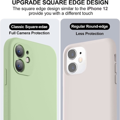 Kompatybilny z obudową iPhone'a 11, ulepszony płynny silikon z kwadratowymi krawędziami.