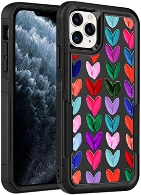 [5 w 1 dla iPhone 15 Plus Case, z 2 pakietami ochronnych ekranów + 2 pakietami ochronnych obiektywów, ciężko działający, wytrzymały