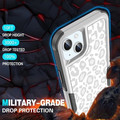 [5 w 1 dla iPhone 15 Plus Case, z 2 pakietami ochronnych ekranów + 2 pakietami ochronnych obiektywów, ciężko działający, wytrzymały