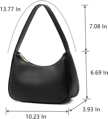 Torba na ramię dla kobiet, urocza torebka Hobo Tote Mini Borówka z zamknięciem zamka