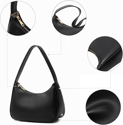 Torba na ramię dla kobiet, urocza torebka Hobo Tote Mini Borówka z zamknięciem zamka
