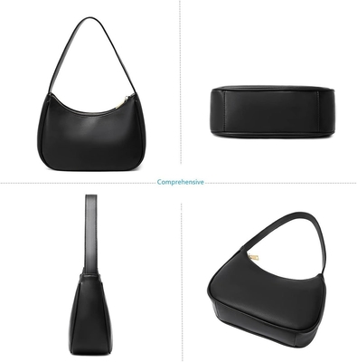 Torba na ramię dla kobiet, urocza torebka Hobo Tote Mini Borówka z zamknięciem zamka