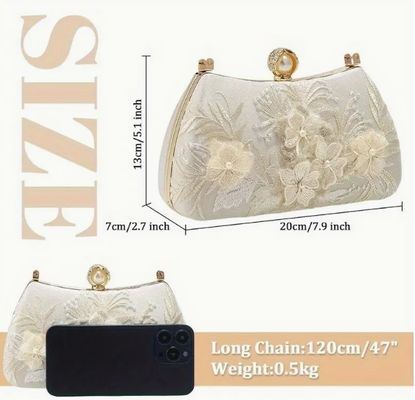 Red Evening Clutch Handbag No Pattern Style for Sophisticated Occasions