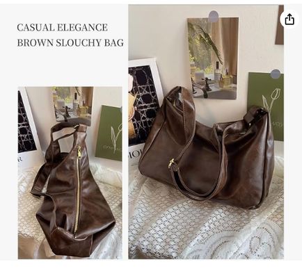 /Hobo Bags dla kobiet, /ultra miękkie składane /veganskie skórzane torebki, /stylne torebki