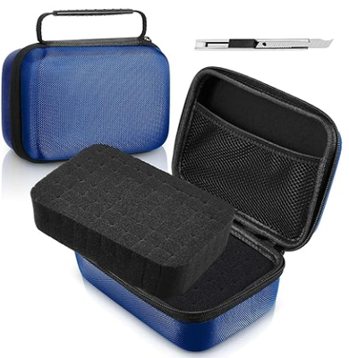 Twarde etui EVA z pianką z możliwością personalizacji 11 x 7,8 x 4,3 cala, ochronne etui transportowe EVA, odporne na wstrząsy, do użytku na zewnątrz, do aparatu, produktów cyfrowych, instrumentów elektronicznych z nożem