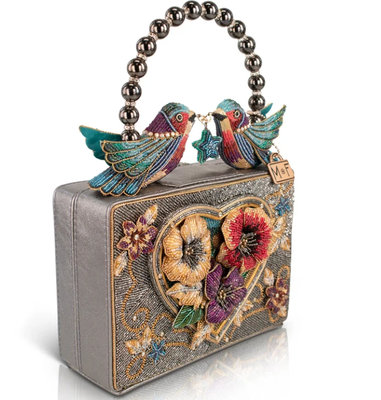 Flattering Heart Top Handle Handbag Coin Purse Key ring and easy open trigger hook Perłowane monety małe torby