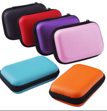 Pu Leather Zipper Twarde etui z pianki EVA Torba do przenoszenia słuchawek z dzianiny