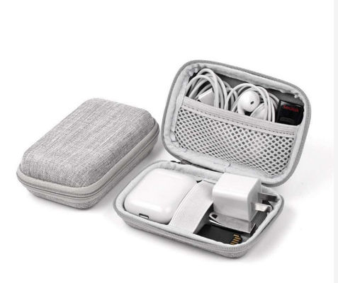 Wodoszczalne Mini Hard Travel EVA Hard Case z zamkiem do przechowywania, aksamitną podszewką i wieloma materiałami do słuchawek