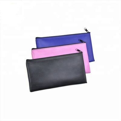 Wytrzymałe torby bankowe z zamkiem wykonane z skóry PVC Materiał PU Przejrzysty winyl laminowany wodoodporny Zindywidualizowany rozmiar z drukiem logo
