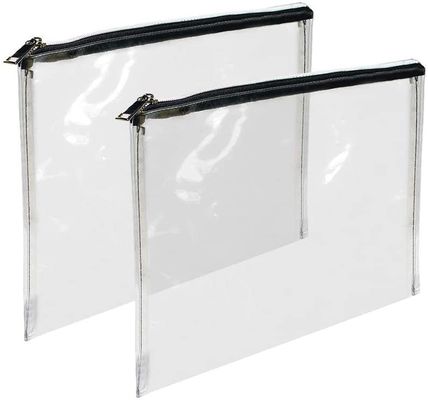 Nadające się do recyklingu 12x8,7 cala Zipper woreczek na pieniądze Przezroczyste torby z PVC z zamkiem błyskawicznym