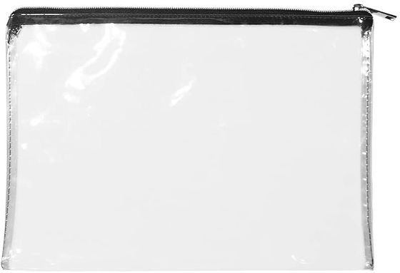 Nadające się do recyklingu 12x8,7 cala Zipper woreczek na pieniądze Przezroczyste torby z PVC z zamkiem błyskawicznym