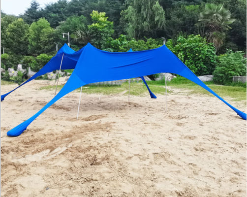 UPF 50+ Outdoor Beach Sun Shade Baldachim 180GSM Materiał Lycra