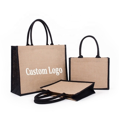 Recycle Plain Organic Cotton Canvas Tote Bag Wielokrotnego użytku Niestandardowe z nadrukiem z logo