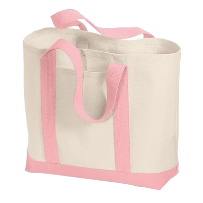 Recycle Plain Organic Cotton Canvas Tote Bag Wielokrotnego użytku Niestandardowe z nadrukiem z logo
