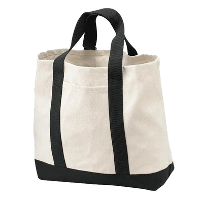 Recycle Plain Organic Cotton Canvas Tote Bag Wielokrotnego użytku Niestandardowe z nadrukiem z logo