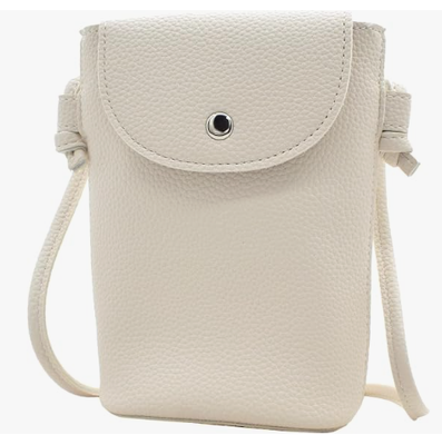 Zestaw telefonów komórkowych PU Leather Small Shoulder Bag with Adjustable Strap Crossbody Phone Purse, Concert Bag, Soft PU Leather, Tidy Stitching, Snap Button Closure, Bag for Phone, Keys, Cards & Gloss